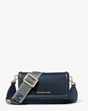 JET SET • Petit sac à bandoulière en gabardine de nylon pour smartphone - Navy