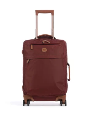 X-Collection • Valise trolley de cabine 55 cm en tissu recyclé - Bordeaux
