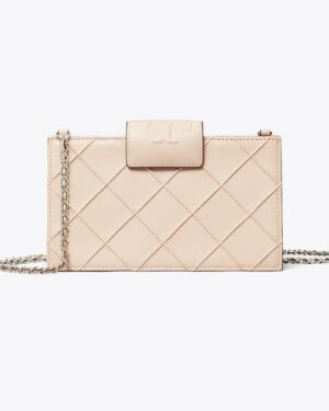 FLEMING • MINI PORTEFEUILLE CHAÎNE EN CUIR SOUPLE